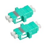 LC-LC万兆双工法兰光纤耦合器LC-LC法兰盘连接器光纤适配器电信